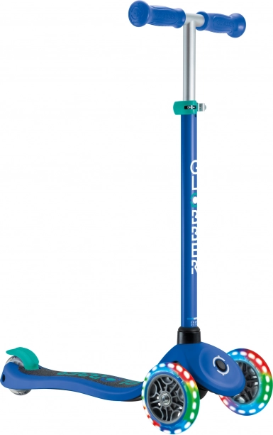 Globber Primo Lights V2 παιδικό τρίτροχο πατίνι με φωτιζόμενες ρόδες navy blue