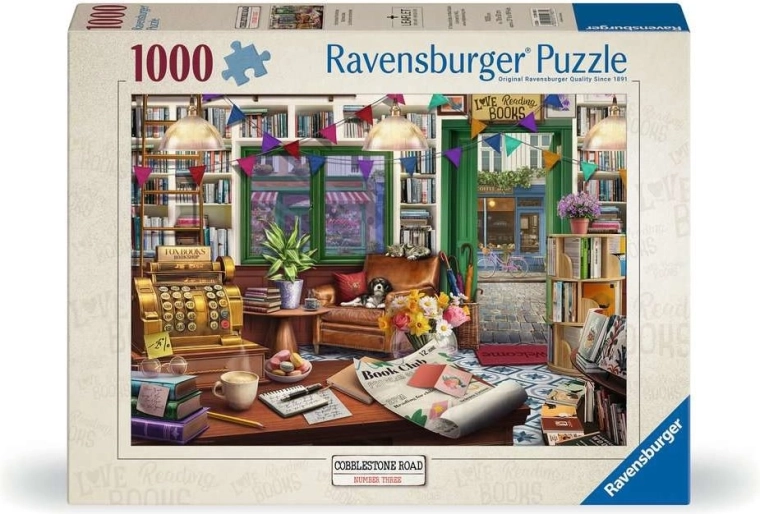 Παζλ Ravensburger Cobblestone Road 3: Μαγικό βιβλιοπωλείο 1000 κομμάτια