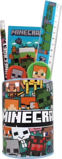 Σετ γραφικής ύλης Minecraft σε μεταλλική βάση - 7 τεμάχια