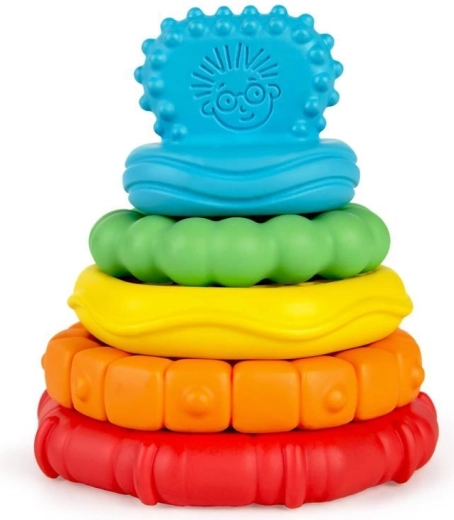 Baby Einstein 2 σε 1 στοιβαζόμενα μασητικά Stack & Teethe για μωρά