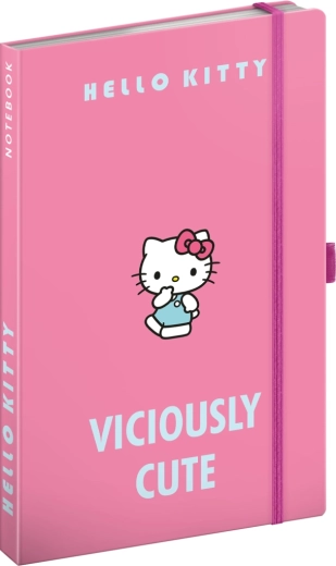 Σημειωματάριο με γραμμές Hello Kitty, 13 × 21 cm