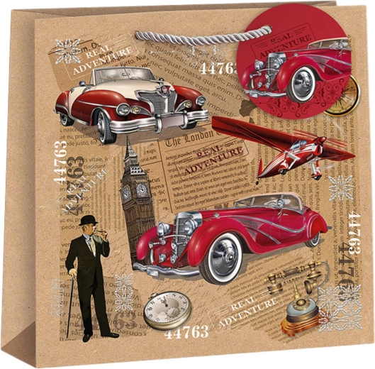 Argus τσάντα δώρου βετεράνου κόκκινο 24 × 24 × 11 cm - 1 τεμάχιο