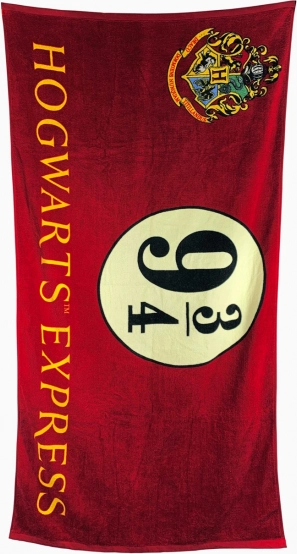 Πετσέτα μπάνιου Harry Potter αποβάθρα 9 και 3/4, 75 × 150 cm