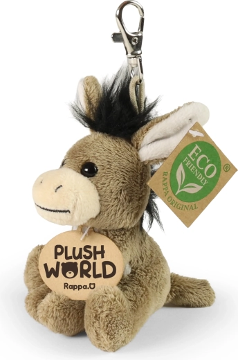 Λούτρινο μπρελόκ γαϊδουράκι 9 cm Eco-Friendly Plush World
