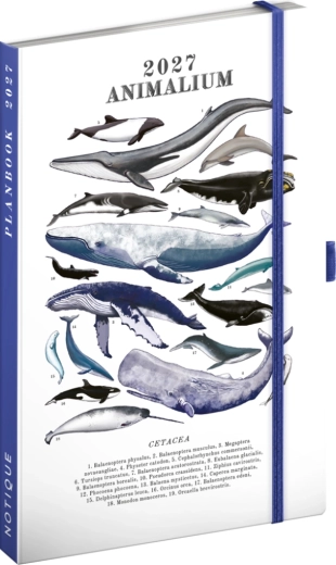 Notique planbook ημερολόγιο και σημειωματάριο Marine Life 2027 (13 × 21 cm)