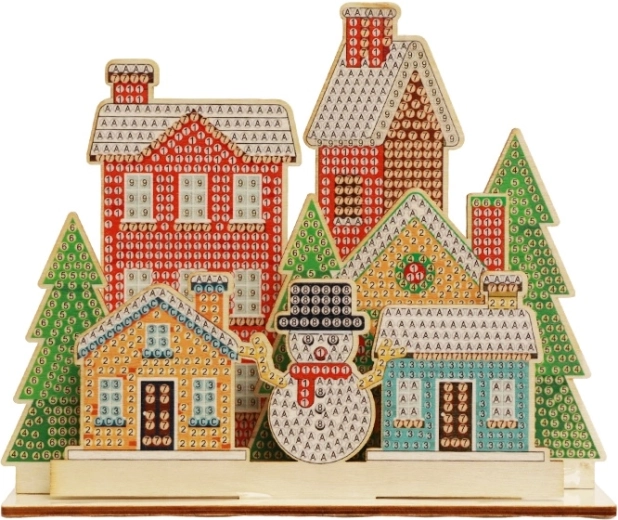 2Kids Toys ζωγραφική με διαμάντια με βάση Χριστουγεννιάτικη πολιτεία