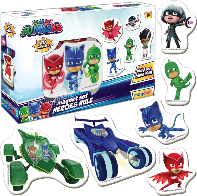 Σετ μαγνητών PJ MASKS Πιτζαμοήρωες για παιδιά