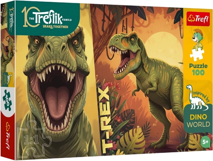Παζλ Trefl Inspired by Dino World – T-Rex Rodzina Treflików 100 κομμάτια