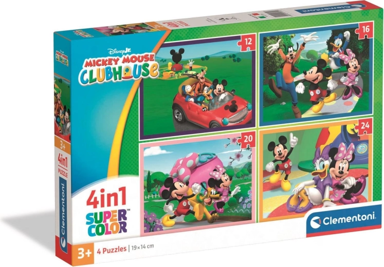 Παζλ 4 σε 1 MICKEYHO KLUBÍK (12, 16, 20 και 24 κομμάτια) – CLEMENTONI