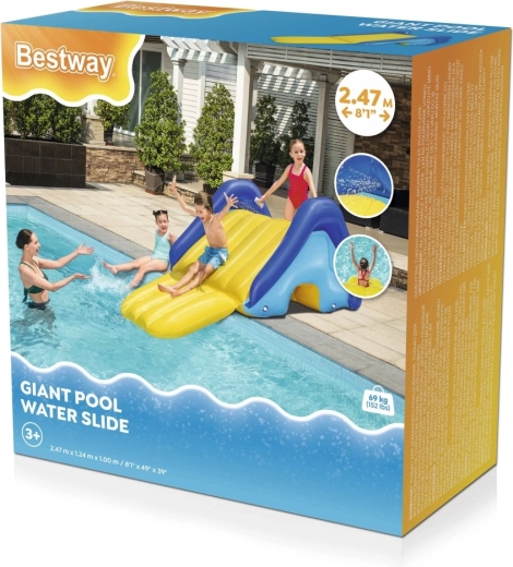 Φουσκωτή τσουλήθρα πισίνας BESTWAY 2,47 m με ψεκαστήρες