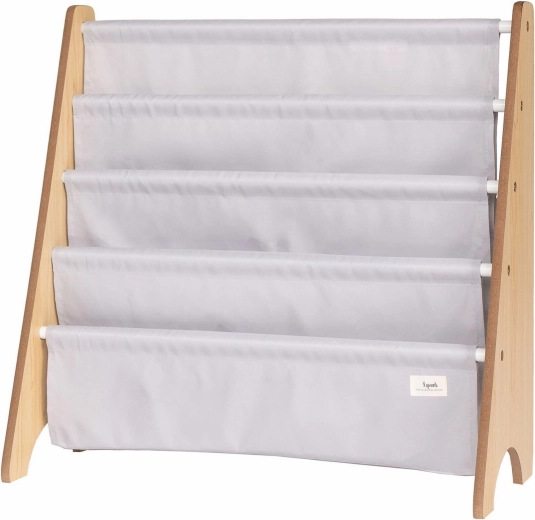3 Sprouts επιδαπέδια βάση για βιβλία recycled solid/light gray - 1 τεμ.