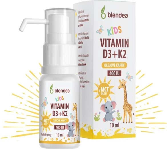 Blendea βιταμίνη D3 + K2 σταγόνες για παιδιά 10 ml