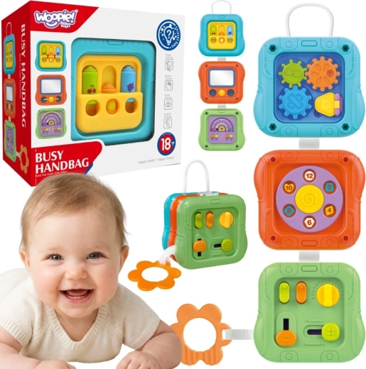 Αισθητηριακός κύβος δραστηριοτήτων 6 σε 1 Woopie Baby