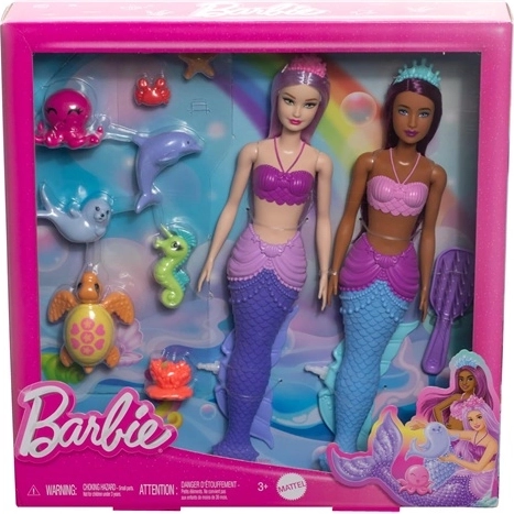 Barbie Dreamtopia σετ παιχνιδιού με 2 κούκλες και ζωάκια