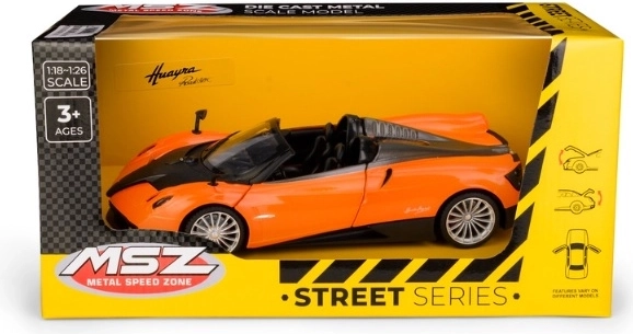 Μοντέλο αυτοκινήτου MSZ Pagani Huayra Roadster 1:24 πορτοκαλί