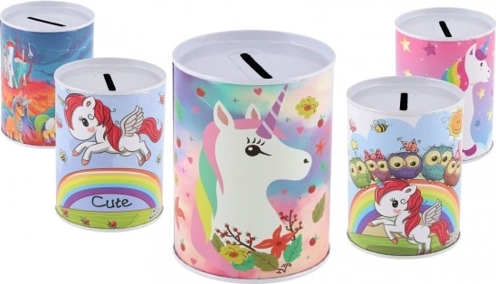 Μεταλλικός κουμπαράς με θέμα μονόκερο