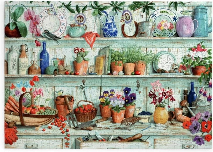 Παζλ House of Puzzles Λουλούδια και συγκομιδή, 500 μεγάλων κομματιών