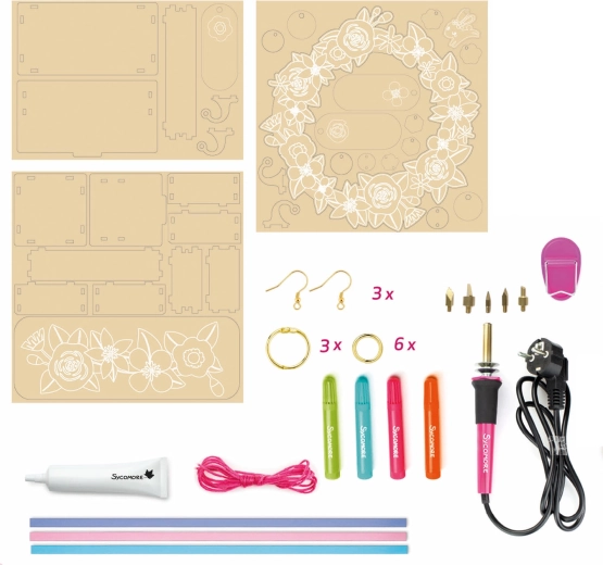 Lovely box πυρογραφία – κοσμήματα