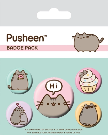 Σετ κονκάρδων Pusheen Hi