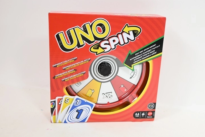 Mattel UNO Spin οικογενειακό παιχνίδι καρτών
