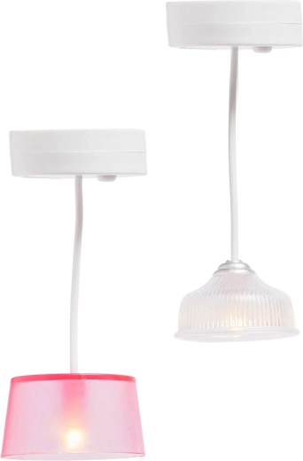 Lundby σετ φωτισμού για κουκλόσπιτο – 2 κρεμαστά LED φωτιστικά με χρονοδιακόπτη