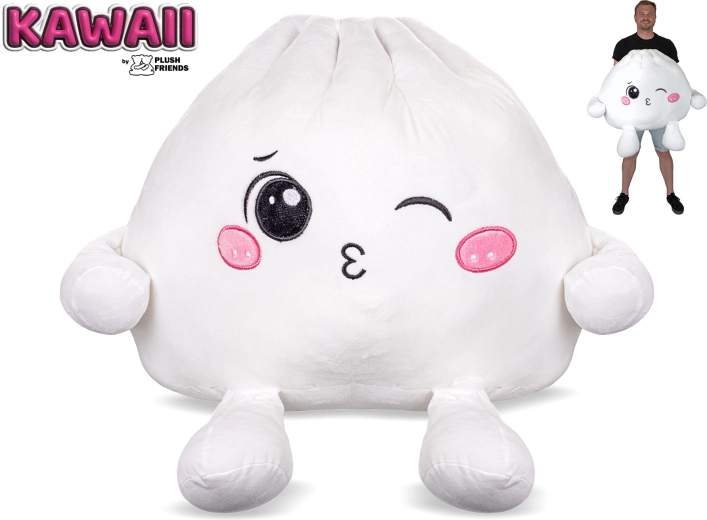Plush Friends Kawaii χαριτωμένο λούτρινο Bao ντάμπλινγκ που κλείνει το μάτι 60 cm - 1 τεμάχιο