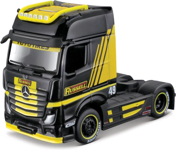 Maisto Mercedes-Benz Actros 1851 μαύρο-κίτρινο 1:64