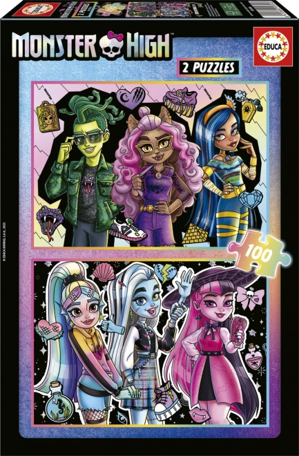 Παζλ Educa Monster High 2×100 κομμάτια