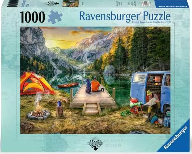 Παζλ Ravensburger Ηρεμία στο κάμπινγκ 1000 κομμάτια