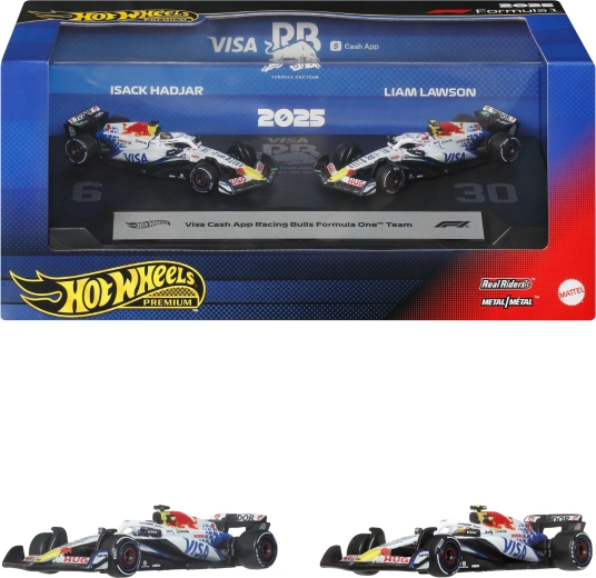 Hot Wheels Premium Formula 1 VCARB σετ μεταλλικών μονοθεσίων των Liam Lawson και Isack Hadjar - 2 τεμάχια