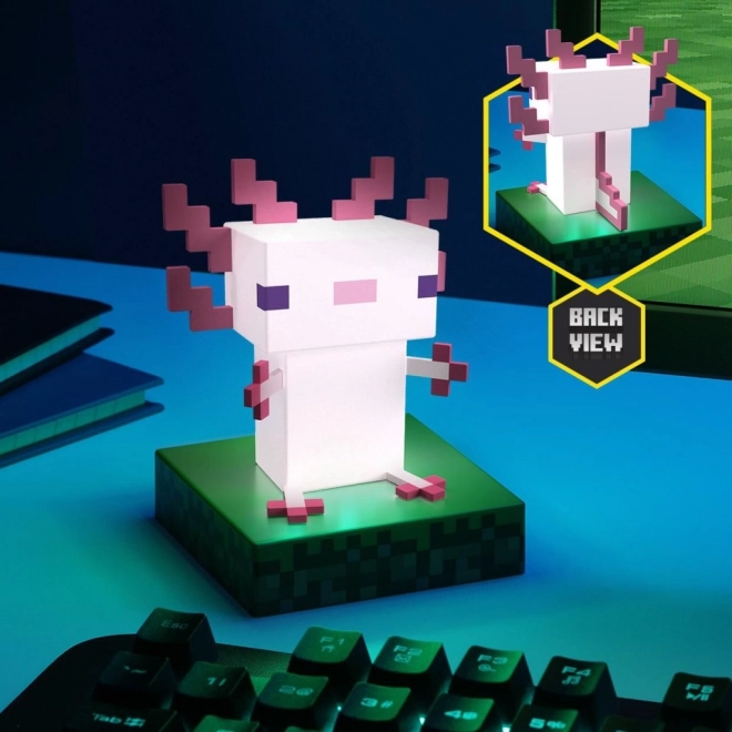 Icon Light Minecraft αξολότλ LED λαμπάκι 10 cm