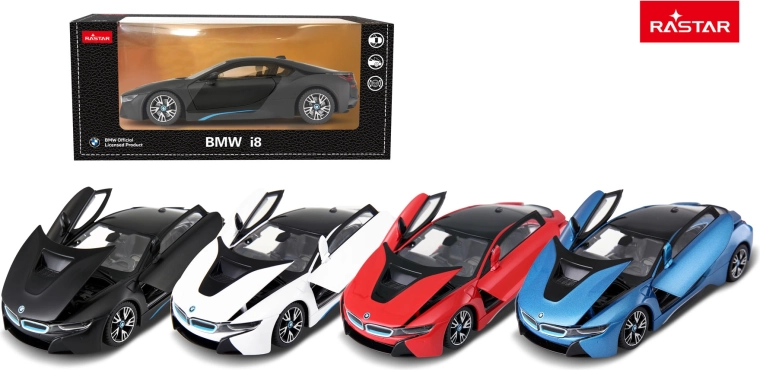 Μοντέλο αυτοκινήτου BMW i8 Rastar 1:24 κόκκινο - 1 τεμάχιο