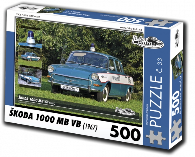 Παζλ Retro-auta Škoda 1000 MB VB (1967) 500 κομμάτια