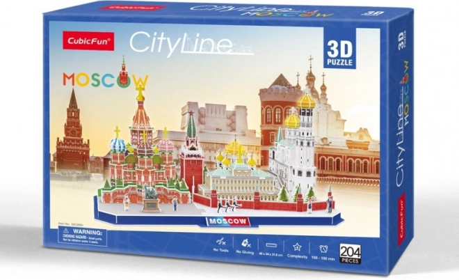 CubicFun παζλ 3D CityLine πανόραμα της Μόσχας, 204 κομμάτια