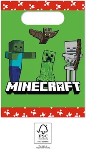 Σακουλάκια πάρτι Minecraft (4 τεμ.)