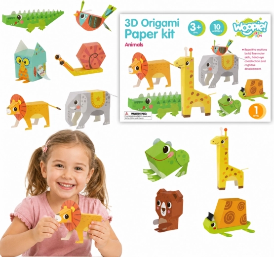 Δημιουργικό σετ WOOPIE ART&FUN 3D οριγκάμι με ζωάκια – 10 ζώα