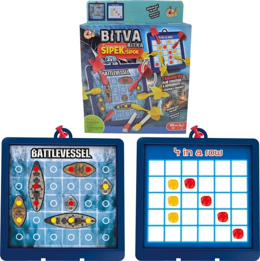 Studo Games μάχη με βελάκια – διπλής όψης μαγνητικό παιχνίδι 4 στη σειρά και ναυμαχία