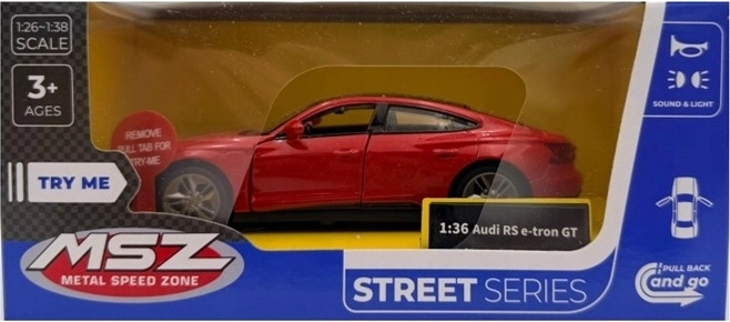 Μοντέλο Audi RS e-tron GT με φως και ήχο, κόκκινο