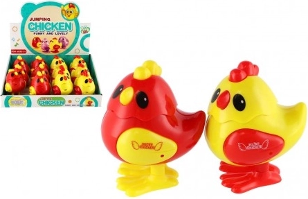 Πηδηχτό κοτοπουλάκι με κλειδί από πλαστικό 7 × 9 εκ., 2 χρώματα