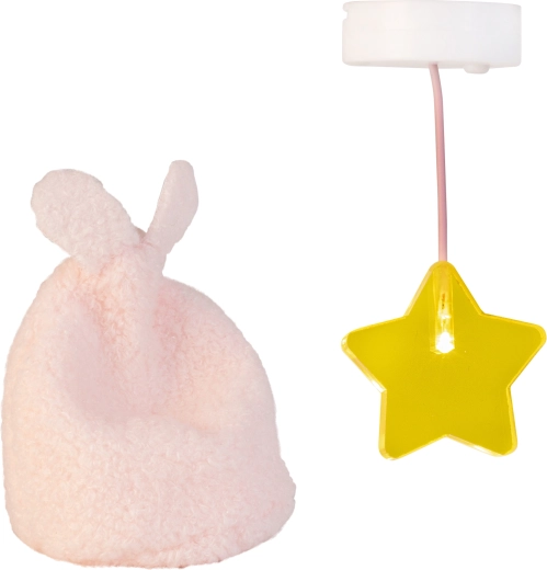 Φωτισμός για κουκλόσπιτο Lundby, φωτεινό αστέρι και πουφ με αυτάκια