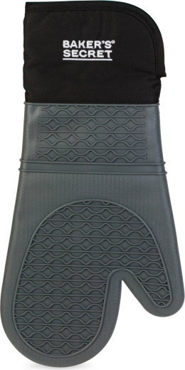 Γάντι σιλικόνης κουζίνας Baker's Secret για ψήσιμο, 38,5 cm, γκρι