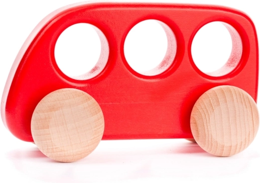 Ξύλινο κόκκινο λεωφορείο Bajor