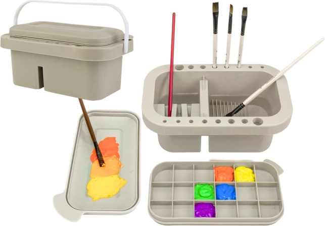 Οργανωτής για πλύσιμο και αποθήκευση πινέλων