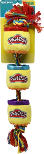 Λούτρινο παιχνίδι σκύλου PLAY-DOH με σχοινί και σφυρίχτρα 46 cm