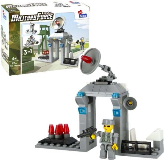 Κατασκευαστικό σετ AlleBlox Military 3v1, 97 τεμάχια