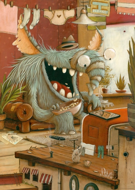 Puzzle HEYE Zozoville: Πλύσιμο ρούχων 1000 κομματιών
