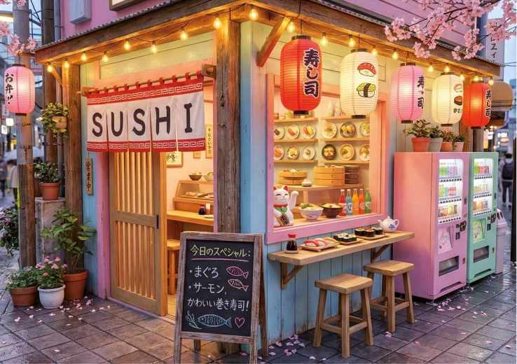 Παζλ EDUCA Sushi Kawaii 1000 κομμάτια