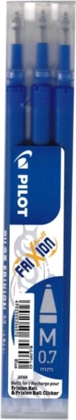 Ανταλλακτικά φυσίγγια PILOT FriXion 0,7 mm – μπλε, 3 τεμ.