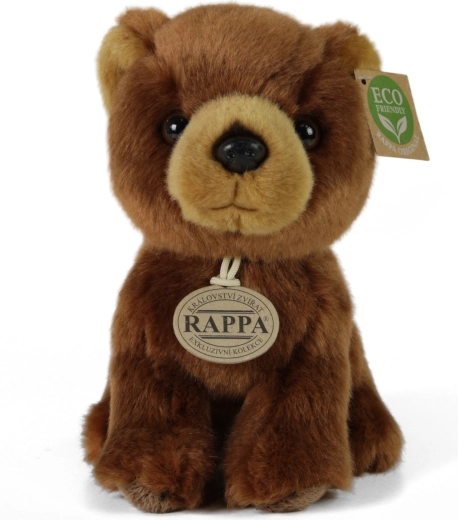 Rappa λούτρινη καφέ αρκούδα 18 cm Eco-Friendly