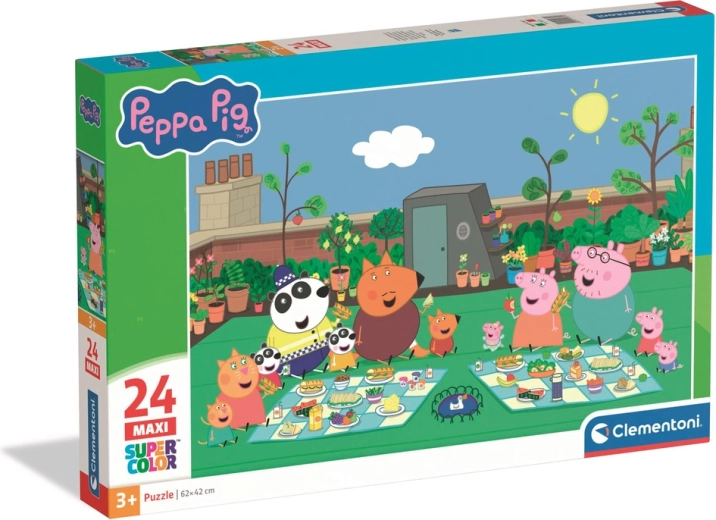 Παζλ 24 MAXI Super Color PEPA PIG από την Clementoni